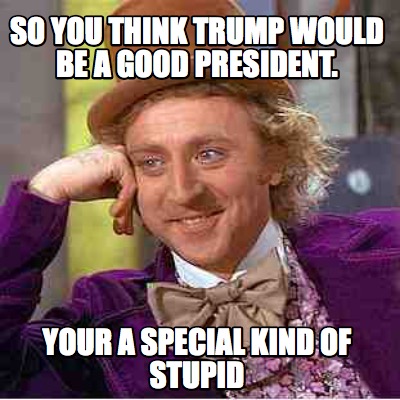 so-you-think-trump-would-be-a-good-president.-your-a-special-kind-of-stupid