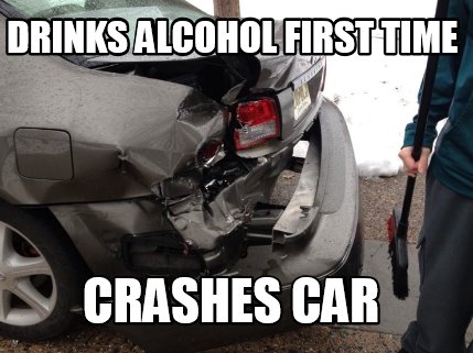 drinks-alcohol-first-time-crashes-car