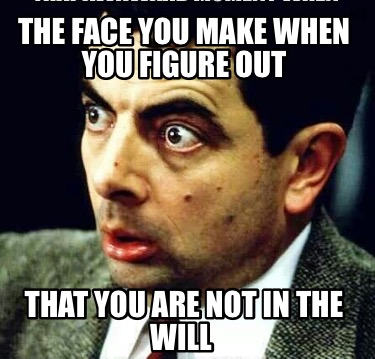 the-face-you-make-when-you-figure-out-that-you-are-not-in-the-will