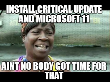 install-critical-update-and-microsoft-11-aint-no-body-got-time-for-that
