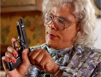 Image result for madea with a gun