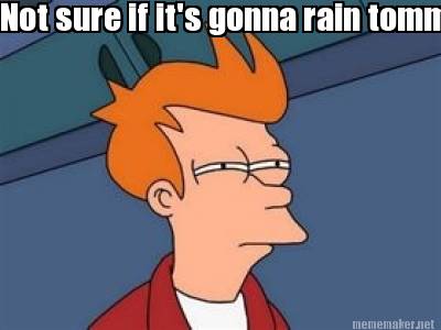 Meme Maker Not Sure If It S Gonna Rain Tommorow Or Not Meme Generator Meme Maker Not Sure If It S Gonna Rain Tommorow Or Not Meme Generator