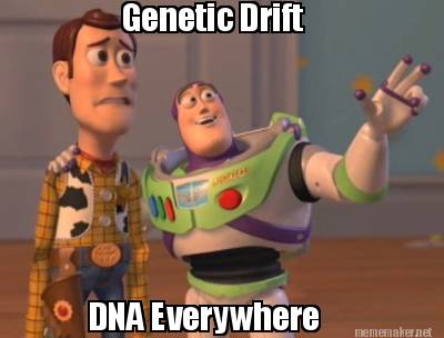 Meme Maker - Genetic Drift DNA Everywhere Meme Generator!