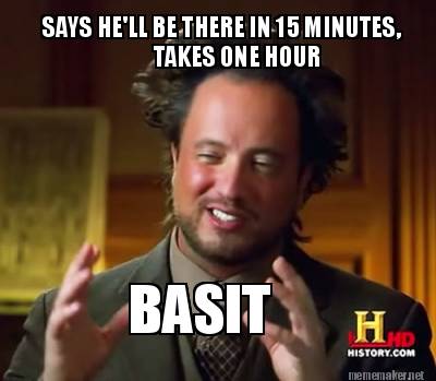 i will be there in 5 minutes meme