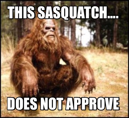 this-sasquatch....-does-not-approve