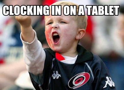 clocking-in-on-a-tablet