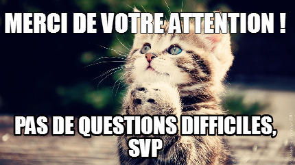 Meme Maker Merci De Votre Attention Pas De Questions Difficiles Svp Meme Generator Meme Maker Merci De Votre Attention Pas De Questions Difficiles Svp Meme Generator