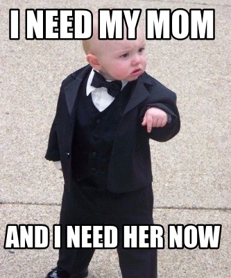 Meme Maker I Need My Mom And I Need Her Now Meme Generator