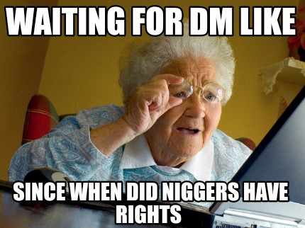 waiting-for-dm-like-since-when-did-niggers-have-rights