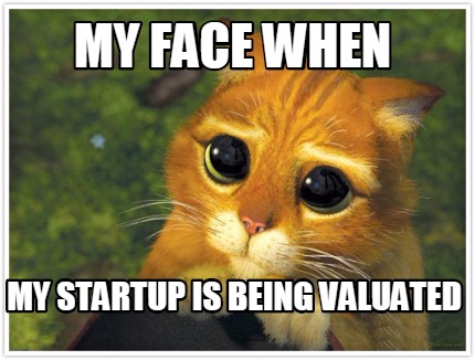 Meme Maker - my face when my startup is being valuated Meme Generator!
