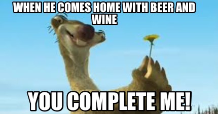 when-he-comes-home-with-beer-and-wine-you-complete-me