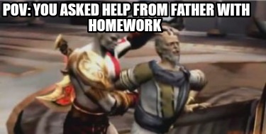 pov-you-asked-help-from-father-with-homework
