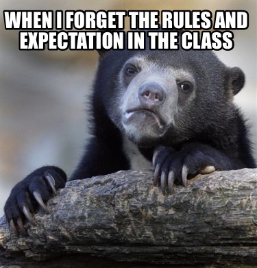 when-i-forget-the-rules-and-expectation-in-the-class