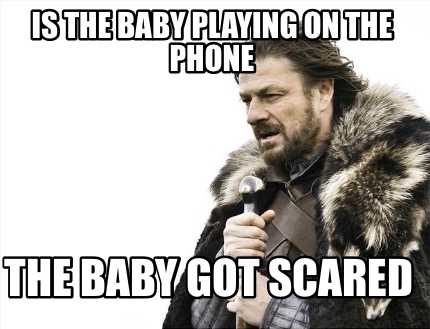 is-the-baby-playing-on-the-phone-the-baby-got-scared