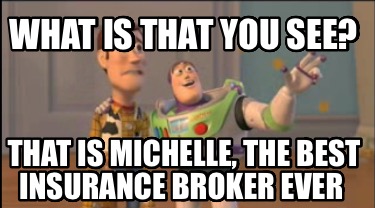 what-is-that-you-see-that-is-michelle-the-best-insurance-broker-ever