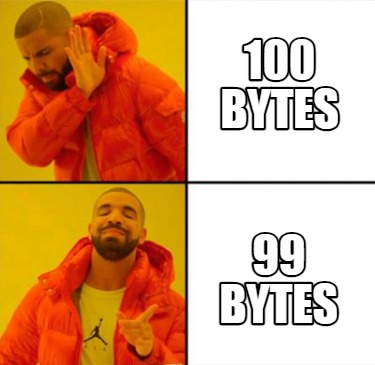 100-bytes-99-bytes